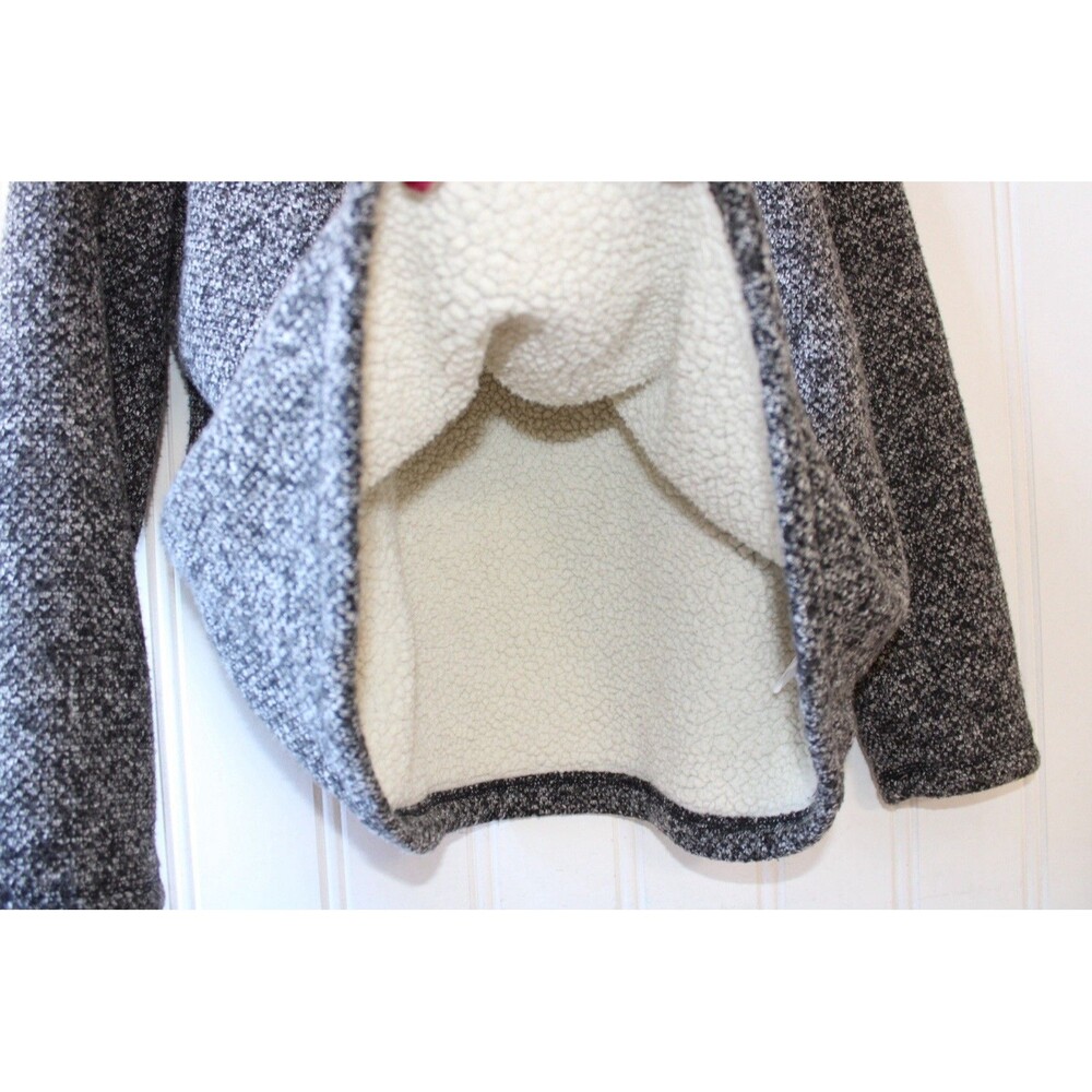 Orvis Brighton 1/4 Zip Sherpa Lined Pullover Mens XL Gray Knit Fleece Sweater - Picture 6 of 9